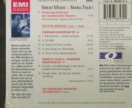 Berlioz,Hector: Symphonie Fantastique op.14, FS-New, EMI(), NL, 1997 - CD - 92809 - 7,50 Euro