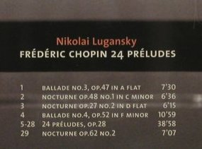 Chopin,Frederic: 24 Preludes, Nikolai Lugansky, Erato(), EU, 2002 - CD - 92930 - 6,00 Euro