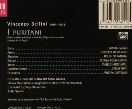 Callas,Maria: Bellini: I Puritani, EMI(), NL, 1997 - 2CD - 93084 - 10,00 Euro
