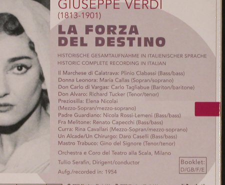 Callas,Maria: Verdi: La Forza Del Destino, FS, Membran(), , 2005 - 3CD - 93087 - 14,00 Euro