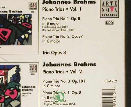 Brahms,Johannes / Trio Opus 8: Piano Trios, FS-New, Arte Nova(74321 51641 2), EU, 1997 - 2CD - 93214 - 11,50 Euro