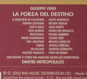 Verdi,Guiseppe: La Forza del Destino, FS-New, Archipel Record(ARPcd 0126), D, Mono, 2002 - 3CD - 93637 - 9,00 Euro