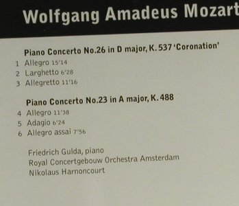 Mozart,Wolfgang Amadeus: Klavierkonzerte Nr.23 & 26'Coronati, Warner Classics(), EU, 2001 - CD - 94633 - 5,00 Euro