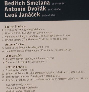 Dvorak,A. / Smetana / Janacek: Opera Arias, Warner Classics(), EU, 2001 - CD - 94641 - 5,00 Euro