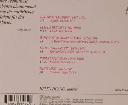 Huang,Helen: Für Kinder, 30 Tr., Teldec(), D, 1996 - CD - 94699 - 5,00 Euro