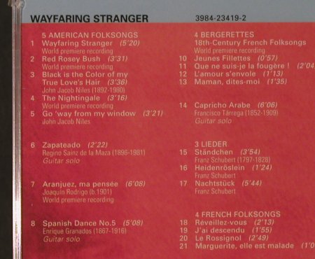 Mentzer,Susanne & Isbin,Sharon: Wayfaring Stranger, FS-New, Erato(), F, 1998 - CD - 94751 - 10,00 Euro