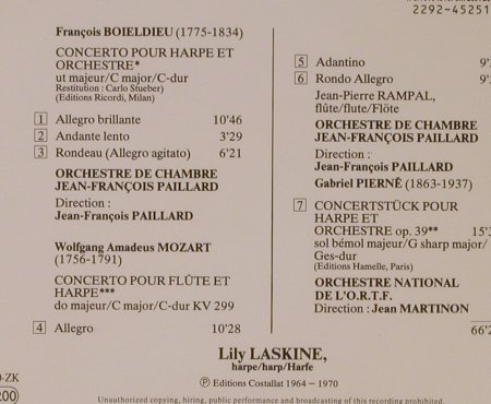 Boieldieu,Fr./ Mozart / G.Pierne: Harfenkonzert/Concerto Pour Flute &, Erato(), D,  - CD - 94764 - 10,00 Euro