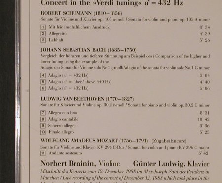 Schumann,R./Bach/Beethoven/Mozart: Konzert in der Ver, Ibyskus(89 003), D, 1989 - CD - 94805 - 10,00 Euro