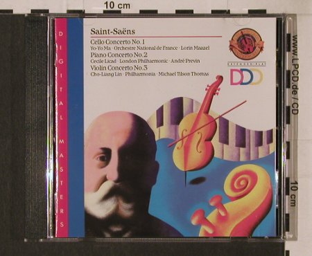 Saint-Saens,Camille: Cellokonzert 1/Pianokonzert 2/Violi, CBS(MDK 46506), NL, 1990 - CD - 94825 - 7,50 Euro