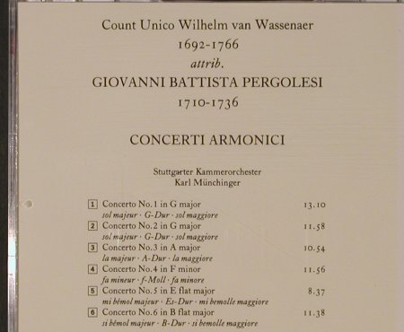 Pergolesi,Giovanni Battista: Concerti Armonici(64), Decca(425 728-2), D, 1990 - CD - 95036 - 12,50 Euro