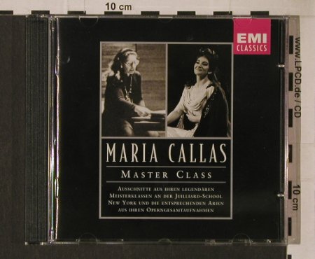 Callas,Maria: Master Class, EMI(5 66558 2), NL, 1997 - CD - 95326 - 7,50 Euro