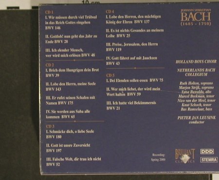 Bach,Johann Sebastian: Kantaten Vol.X, Box, Brilliant Classics(99378), EU, 2000 - 5CD - 97416 - 15,00 Euro