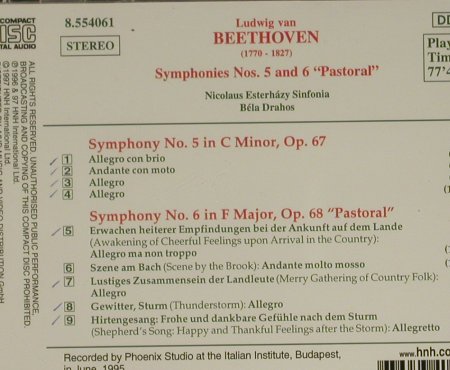 Beethoven,Ludwig van: Sinfonien 5 & 6, Naxos(8.554061), D, 1997 - CD - 97424 - 5,00 Euro