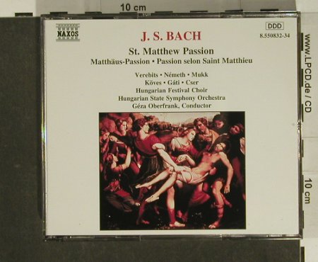 Bach,Johann Sebastian: St.Matthew Passion, Naxos(8.550832-34), D, 1993 - 3CD - 97452 - 10,00 Euro