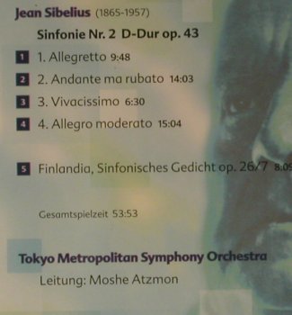 Sibelius,Jean: Sinfonien Nr.2 u.Finlandia, Denon(DEG-10022), D, DSC, 1994 - CD - 97849 - 6,00 Euro
