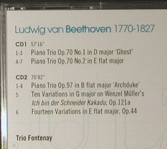 Beethoven,Ludwig van: Piano Trios Op.70&97, Variations, Teldec(8573-87821-2), D, 2001 - 2CD - 98113 - 10,00 Euro