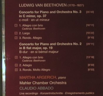 Beethoven,Ludwig van: Klavierkonzerte Nr. 2&3, Deutsche Grammophon(0029 477 5026), EU, 2004 - CD - 98120 - 10,00 Euro
