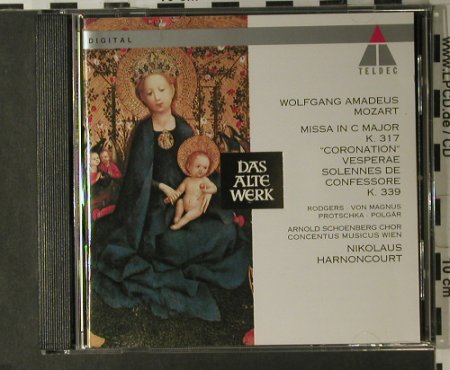 Mozart,Wolfgang Amadeus: Missa In C Major K.317, Teldec(), D, 1994 - CD - 98195 - 10,00 Euro