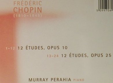 Perahia,Murray: Chopin Études, Sony(SK 61885), A, 2002 - CD - 98256 - 7,50 Euro