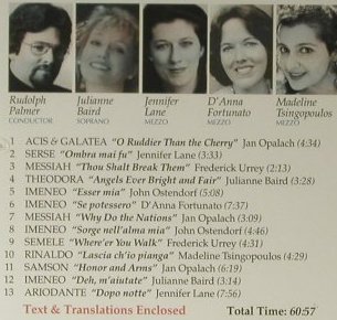 Händel,Georg Friedrich: Greatest Arias, Vox Classics(VOX 7527), US, 1996 - CD - 98376 - 15,00 Euro