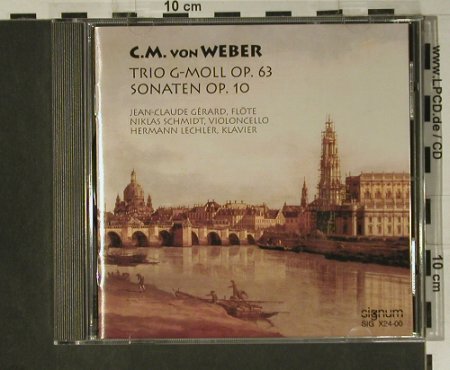 Weber,Carl Maria von: Trio G-Moll Op.63, Sonaten Op.10, Signum(SIG X24-00), D, 1993 - CD - 98511 - 14,00 Euro