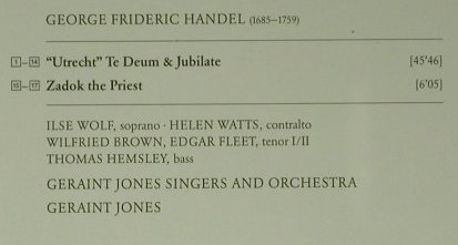 Händel,Georg Friedrich: Zadok The Priest, Archiv(453 167-2), D, 1959 - CD - 98639 - 15,00 Euro