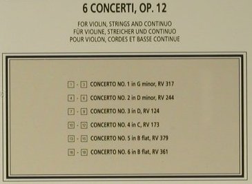Vivaldi,Antonio: 6 Concerti Op.12, I Musici, Philips(426 951-2), D, 1991 - CD - 98647 - 17,50 Euro