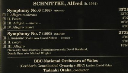 Schnittke,Alfred: Sinfonie No.6 & 7, BIS(BIS-CD-747), A, 1996 - CD - 98685 - 10,00 Euro