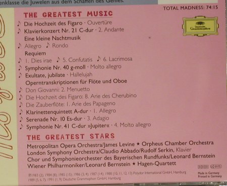 V.A.Mad About Mozart: The Greates Stars..Greatest Music, D.Gr.(439 150-2), D, 1996 - CD - 99034 - 4,00 Euro