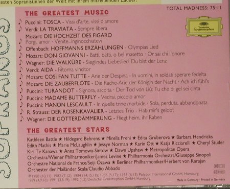 V.A.Mad About Sopranos: The Greates Stars..Greatest Music, D.Gr.(439 153-2), D, 1996 - CD - 99037 - 4,00 Euro