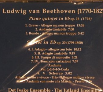 Beethoven,L.-Jutland Ensemble: Piano Quintet in EB op.16, Classico(CLASScd 419), DK, FS-New,  - CD - 99733 - 7,50 Euro