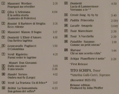 Schipa,Tito: Mozart, Massenet, Donizetti..., RCA(GD87969), D, 1989 - CD - 99956 - 7,50 Euro