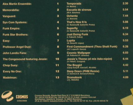V.A.Cosm sound 3: 13 Tr. ,Digi, co, Cosmos(COScd008), , 1999 - CD - 81113 - 7,50 Euro
