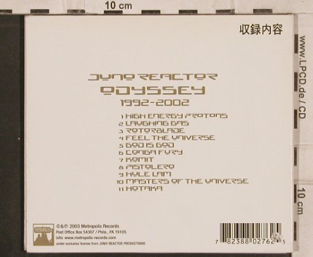 Juno Reactor: Odyssey 1992-2002, Digi, Metropolis(), US, 2003 - CD - 82571 - 7,50 Euro