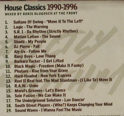 V.A.Strictly Rhythm: House Classics 1990-96,19 Tr., Motor(), D, 1996 - CD - 82659 - 5,00 Euro