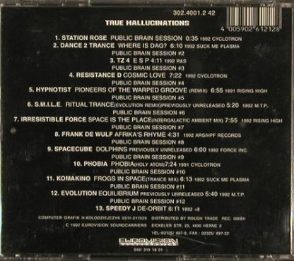 V.A.Trancemaster Vol.1: Station Rose...Speedy J, 13 Tr., Eurovision(), D, 1992 - CD - 83503 - 10,00 Euro