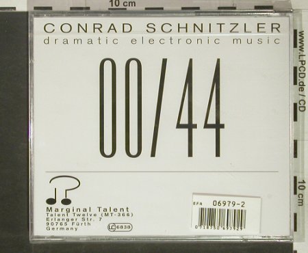 Schnitzler,Conrad: 00/44-Dramatic Electronic Music, MarginalT.(), D,FS-Neu, 1993 - CD - 90539 - 6,00 Euro