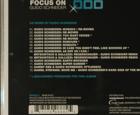 Schneider,Guido: Focus on, FS-New, Poker Flat Recordings(), EU, 2006 - CD - 96299 - 10,00 Euro