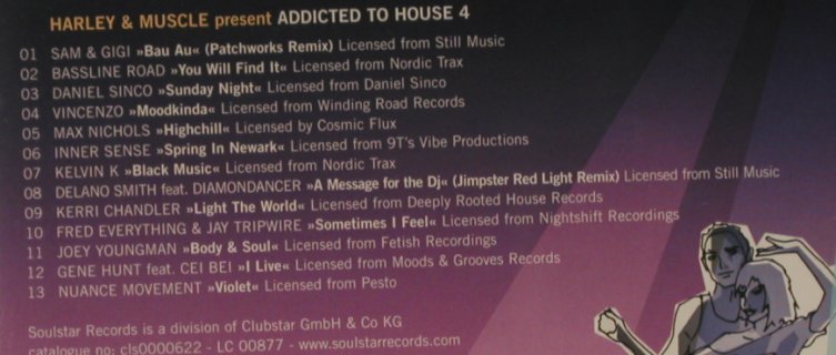 V.A.Addicted to House Vol. 4: Harley & Muscle pres., FS-New, Soulstar(), , 2005 - CD - 96327 - 10,00 Euro