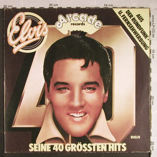 Presley,Elvis: Seine 40 Grössten Hits, Foc, vg+/m-, Arcade(ADE G6), D,  - 2LP - H1030 - 5,50 Euro