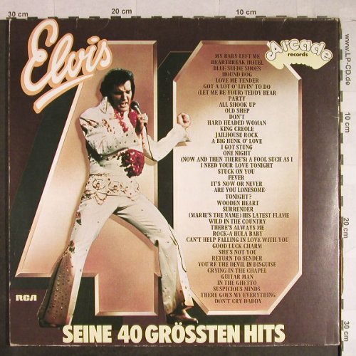 Presley,Elvis: Seine 40 Grössten Hits, Foc, vg+/m-, Arcade(ADE G6), D,  - 2LP - H1030 - 5,50 Euro