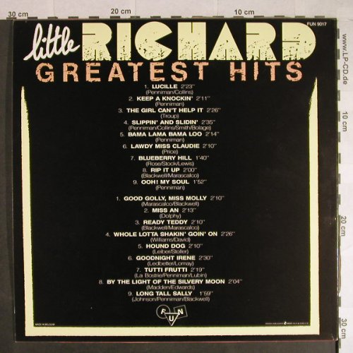 Little Richard: Greatest Hits, FUN(FUN 9017), B,  - LP - H669 - 6,00 Euro