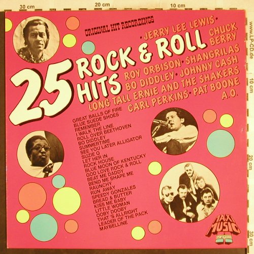 V.A.25 Rock'n'Roll Hits: Jerry Lee Lewis...Chuck Berry, Maxi Music(HJN 223), NL,  - LP - H7186 - 4,00 Euro
