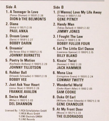 V.A.The Sound of Young Americans: Vol.1, Buddy Holly...Johnny Preston, Teldec (6.25020 AP), D, 1982 Typ: LP Best.-Nr.: V2205 Preis: 6,00 Euro