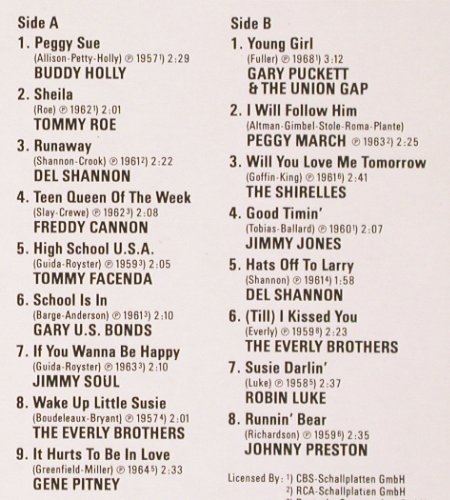 V.A.The Sound of Young Americans: Vol.2, Buddy Holly...Johnny Preston, Teldec (6.25021 AP), D, 1982 Typ: LP Best.-Nr.: V2206 Preis: 6,00 Euro