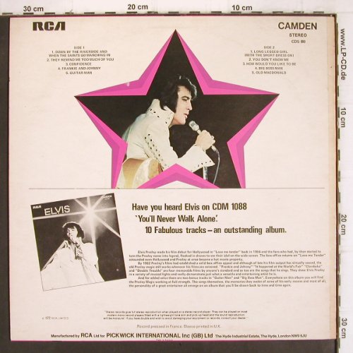 Presley,Elvis:&nbsp;Sings Hits From His Movie, RCA Camden (CDS 1110), F/UK, 1972 Typ:&nbsp;LP Best.-Nr.:&nbsp;V910 Preis:&nbsp; 6,00 Euro