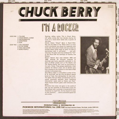 Berry,Chuck: I'm A Rocker, 9 Tr., Pickwick Contour(CN  2019), UK, 1970 - LP - X3422 - 5,00 Euro