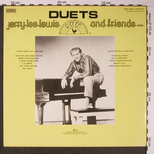 Lewis,Jerry Lee & Friends: Duets,Yellow Vinyl (feat.Elvis ?), Bellaphon(BBS 2568), D, 1978 - LP - X6080 - 14,00 Euro