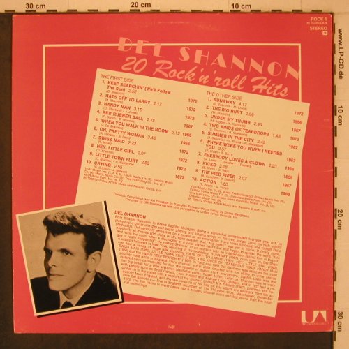 Shannon,Del: 20 Rock'n'Roll Hits, m-/vg+, UA(ROCK 6), S, 1972 - LP - X7918 - 5,00 Euro