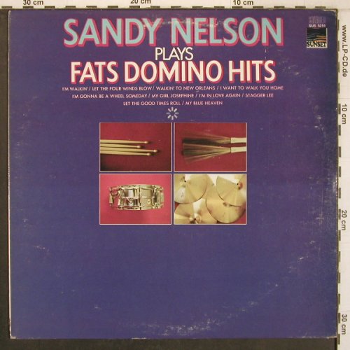 Nelson,Sandy: plays Fats Domino Hits, Sunset(SUS-5291), US, 1970 - LP - X7929 - 9,00 Euro